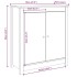 Aparador 2 uds de madera maciza de pino 70x35x80