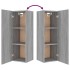 Set de muebles para TV 5 pzas madera contrachapada gris