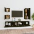 Set de muebles para TV 5 piezas madera contrachapada