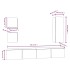 Set de muebles para TV 5 piezas madera contrachapada