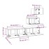 Set de muebles para TV 4 piezas madera contrachapada