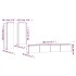 Set de muebles de TV 4 pzas madera contrachapada gris