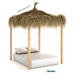 Cama Balinesa Caribe Con Techo