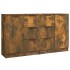 Aparadores 2 uds madera contrachapada roble ahumado 60x30x70