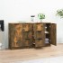 Aparadores 2 uds madera contrachapada roble ahumado 60x30x70