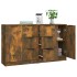 Aparadores 2 uds madera contrachapada roble ahumado 60x30x70