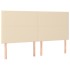 Cabeceros 4 unidades de tela color crema 80x5x78/88
