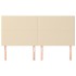 Cabeceros 4 unidades de tela color crema 80x5x78/88