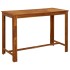 Juego muebles de bar de jardín 9 piezas madera maciza de