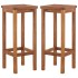 Juego muebles de bar de jardín 9 piezas madera maciza de