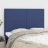 Cabeceros 4 unidades tela azul 72x5x78/88