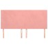 Cabeceros 4 unidades de terciopelo rosa 80x5x78/88