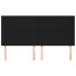 Cabeceros 4 unidades de tela negro 90x5x78/88