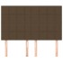 Cabeceros 4 unidades tela marrón oscuro 72x5x78/88