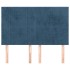 Cabeceros 4 unidades terciopelo azul oscuro 72x5x78/88