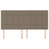 Cabeceros 4 unidades de tela gris taupe 90x5x78/88