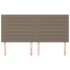 Cabeceros 4 unidades tela gris taupe 80x5x78/88