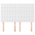 Cabeceros 4 unidades cuero sintético blanco 72x5x78/88