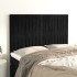 Cabeceros 4 unidades terciopelo negro 72x5x78/88