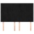 Cabeceros 4 unidades terciopelo negro 72x5x78/88