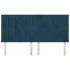 Cabeceros 4 unidades de terciopelo azul oscuro 90x5x78/88