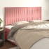 Cabeceros 4 unidades de terciopelo rosa 80x5x78/88