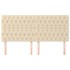 Cabeceros 4 unidades de tela color crema 100x7x78/88