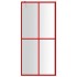 Mampara puerta de ducha vidrio transparente ESG rojo 100x195