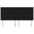 Cabeceros 4 unidades de tela negro 100x5x78/88