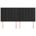 Cabeceros 4 unidades de terciopelo negro 90x5x78/88
