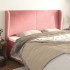Cabecero con orejas de terciopelo rosa 163x23x118/128