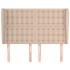 Cabecero con orejas cuero sintético capuchino 147x23x118/128