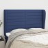 Cabecero con orejas de tela azul 147x23x118/128
