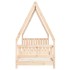 Estructura de cama para niños madera maciza de pino 80x200