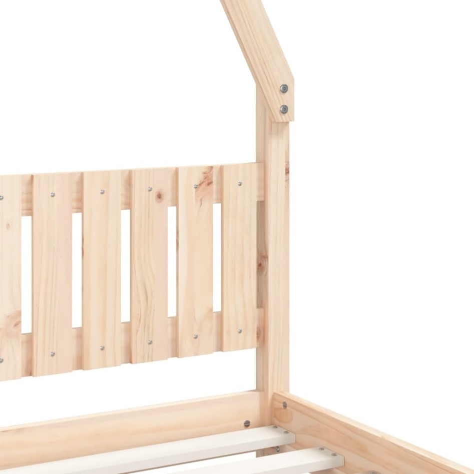 Estructura de cama para niños madera maciza de pino 80x200