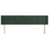 Cabecero de terciopelo verde oscuro 203x16x78/88