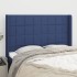 Cabecero con orejas de tela azul 147x16x118/128