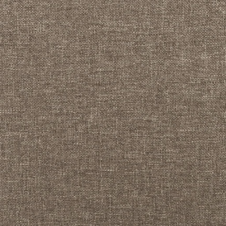 Cabecero con orejas de tela gris taupe 163x16x118/128