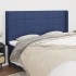 Cabecero con orejas de tela azul 183x16x118/128