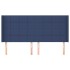 Cabecero con orejas de tela azul 183x16x118/128