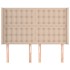 Cabecero con orejas cuero sintético capuchino 147x16x118/128
