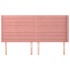 Cabecero con orejas de terciopelo rosa 183x16x118/128