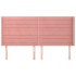Cabecero con orejas de terciopelo rosa 163x16x118/128