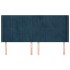 Cabecero con orejas de terciopelo azul oscuro 203x16x118/128