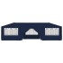 Carpa profesional para fiestas con paredes azul 90 g/m² 4x9