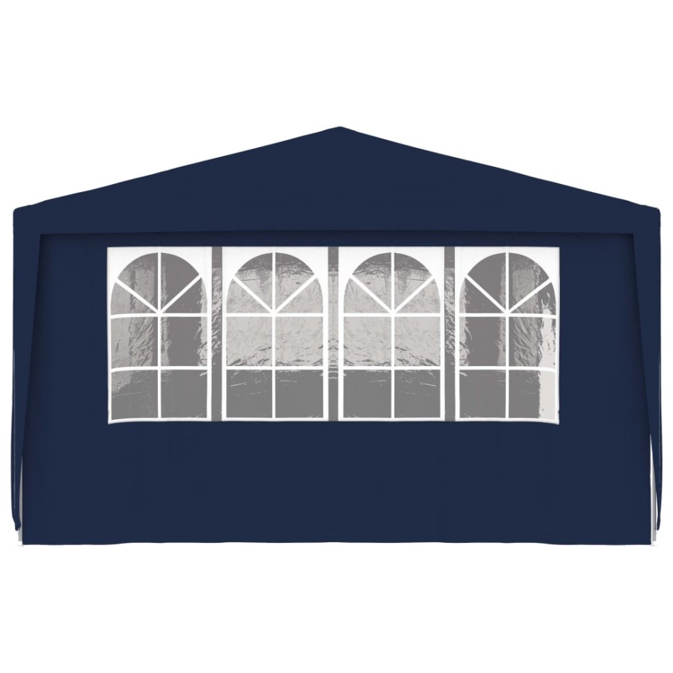 Carpa profesional para fiestas con paredes azul 90 g/m² 4x9