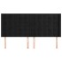 Cabecero con orejas de terciopelo negro 203x16x118/128