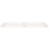 Estructura de cama sin colchón madera de pino blanca 90x200