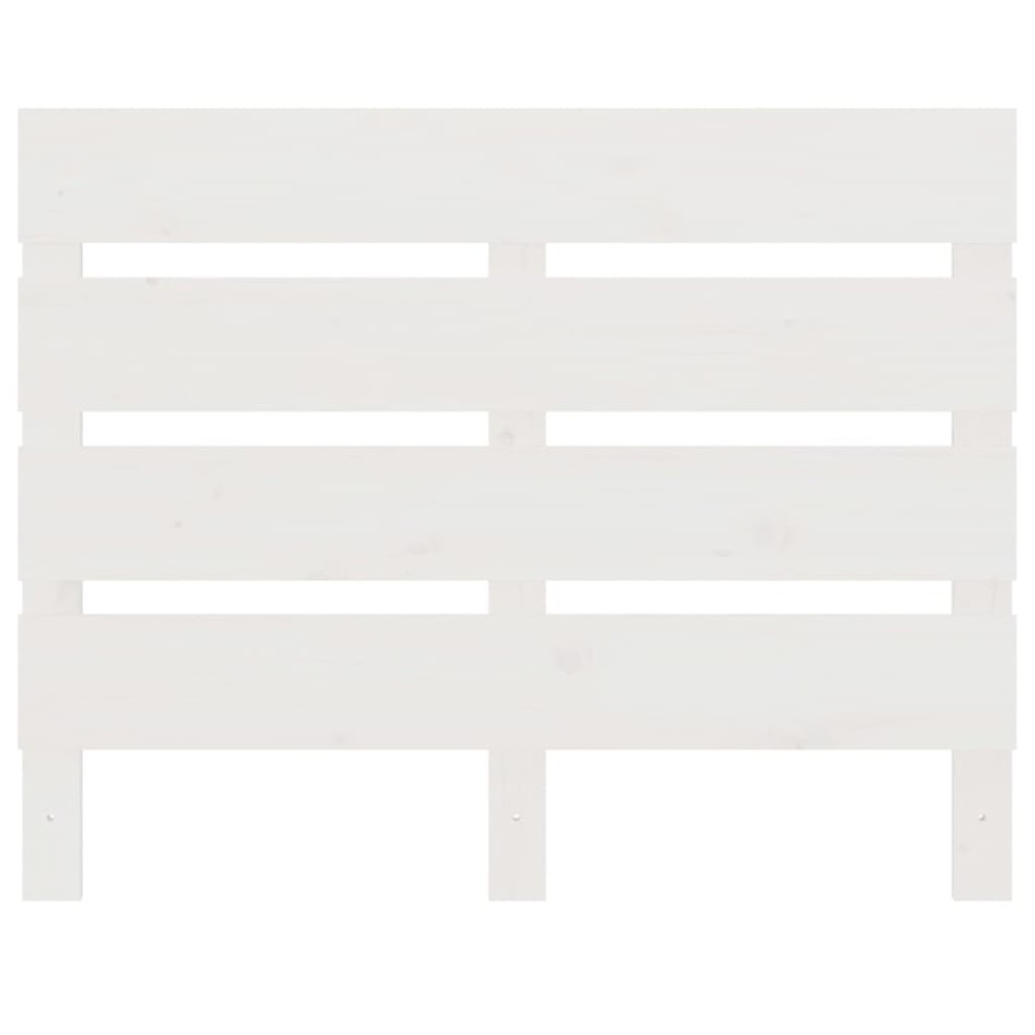 Estructura de cama sin colchón madera de pino blanca 90x200