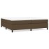 Cama sin colchón tela marrón oscuro 200x200